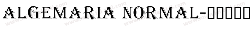 Algemaria Normal字体转换